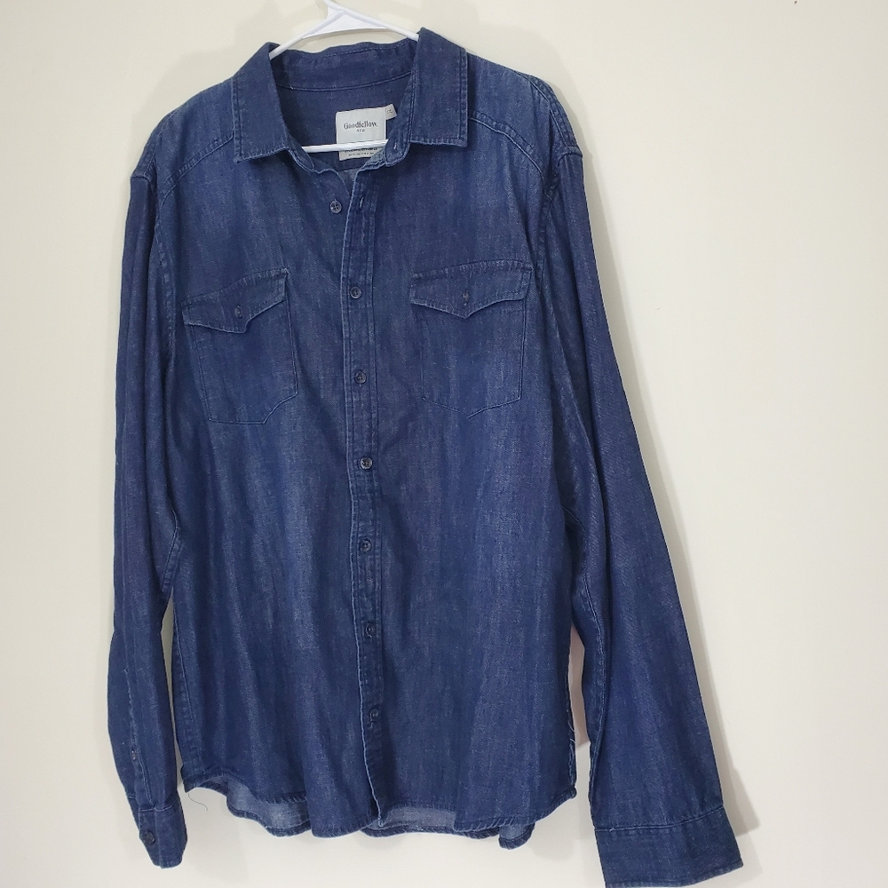 Goodfellow and Co. Denim Shirt, Size XXL